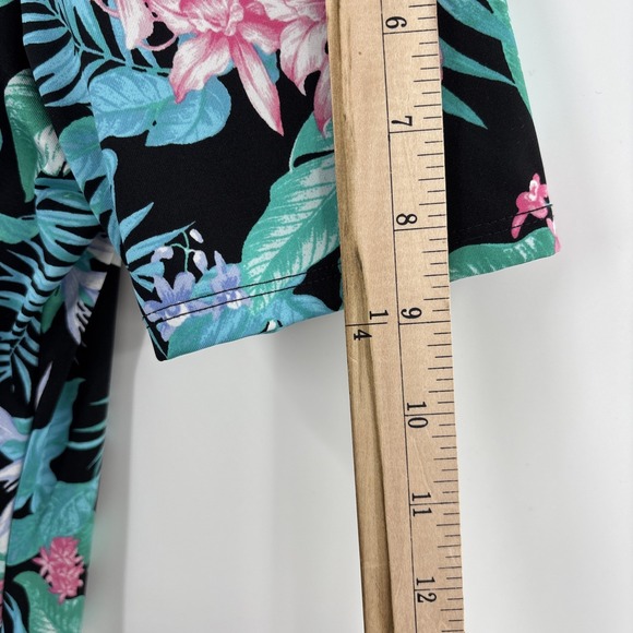 Tommy Bahama Golf Tennis Beach Dress Black‎ Floral L NWOT Pickle ball Vacation - Picture 8 of 11